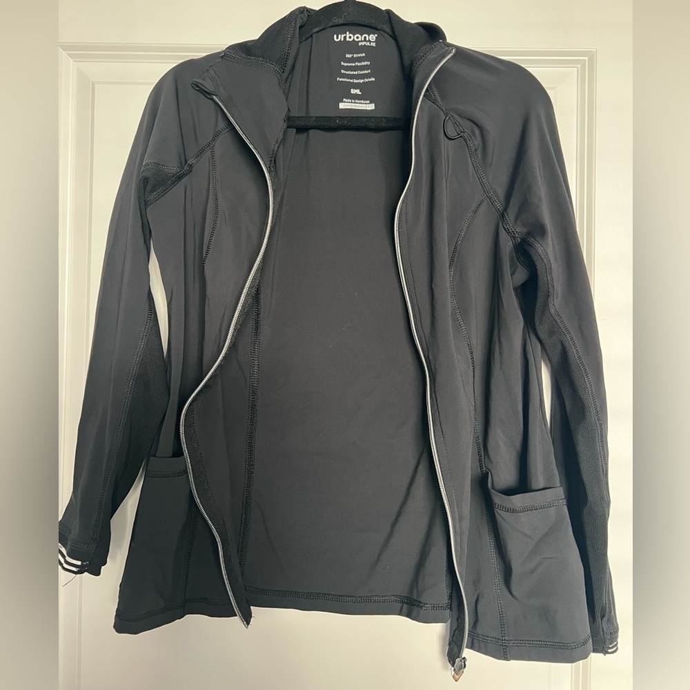 Urbane Women's Charcoal Scrub Jacket